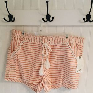 Adorable Linen Striped Shorts